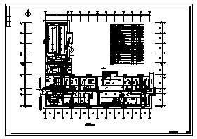 某三层办公楼强电施工cad图(含照明，弱电设计)_图1