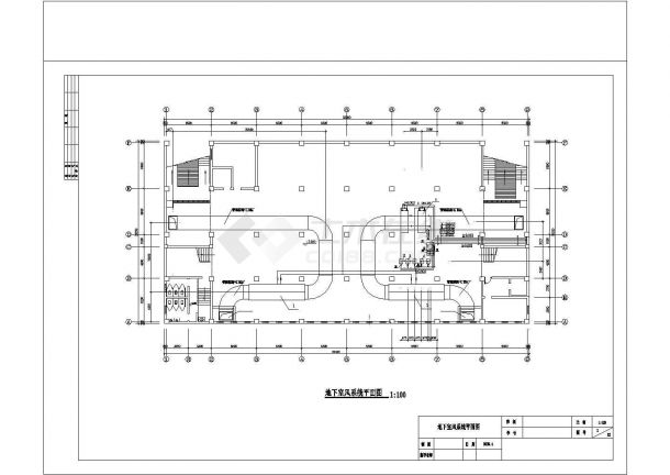 四层商场空气调节系统设计cad图，共十二张-图二