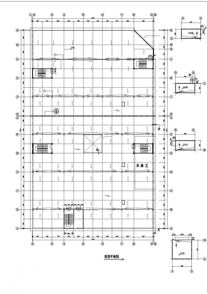 [湖北]多层商场建筑空调通风系统设计施工图（标注明细）_图1