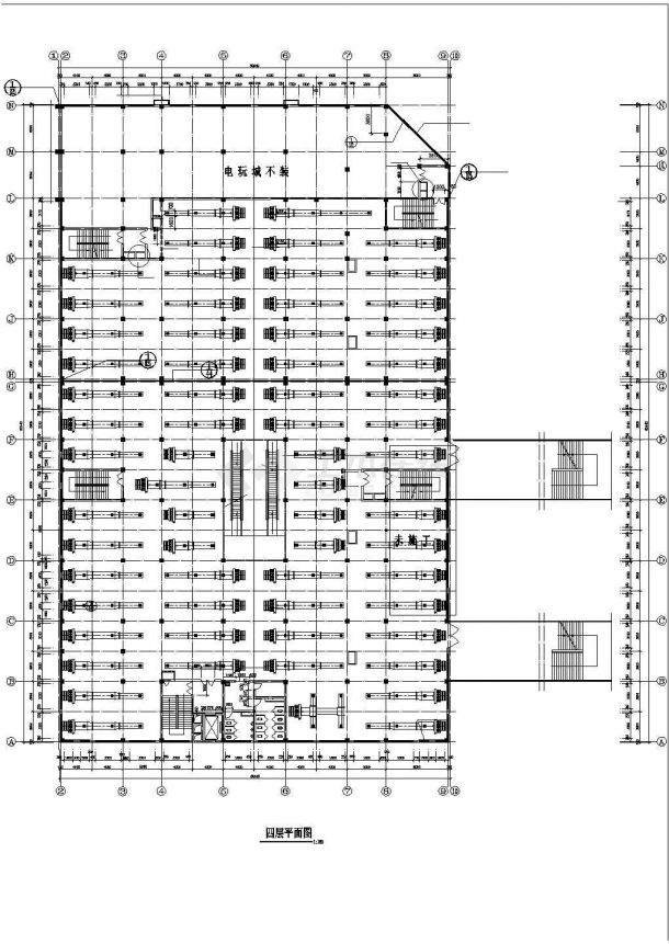 [湖北]多层商场建筑空调通风系统设计施工图（标注明细）-图二