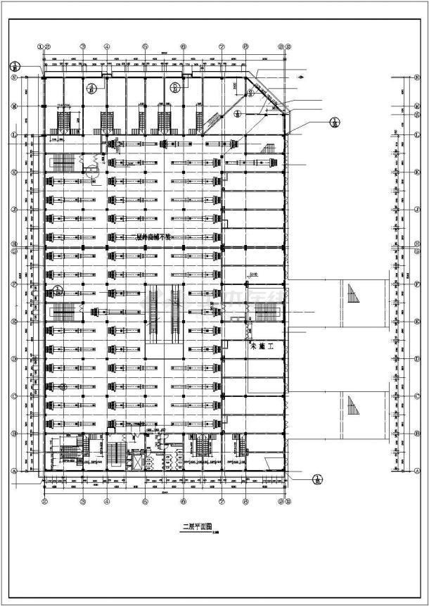 [湖北]多层商场建筑空调通风系统设计暖通施工图（风冷模块机组）-图二