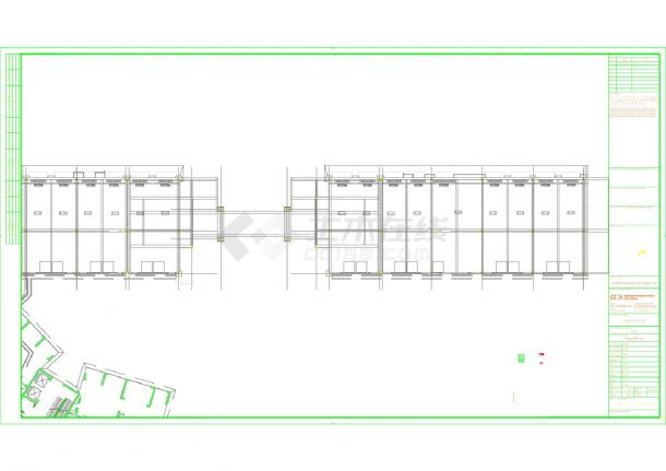 中信水岸城六期  商业A区（二）一层自动喷淋平面图CAD图-图一