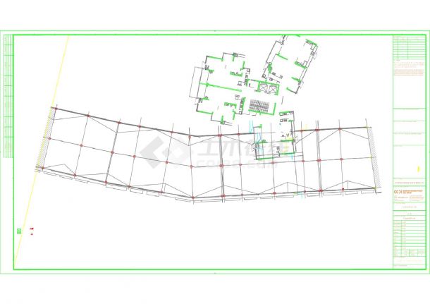 中信水岸城六期 商业B区（二）屋顶给排水平面图 CAD图-图一