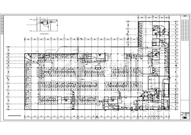 综合性商场及住宅楼空调及通风排烟系统设计cad图，共十张-图二