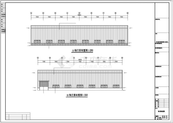 厂房设计_立丰公司二期钢结构厂房工程CAD施工图-图二