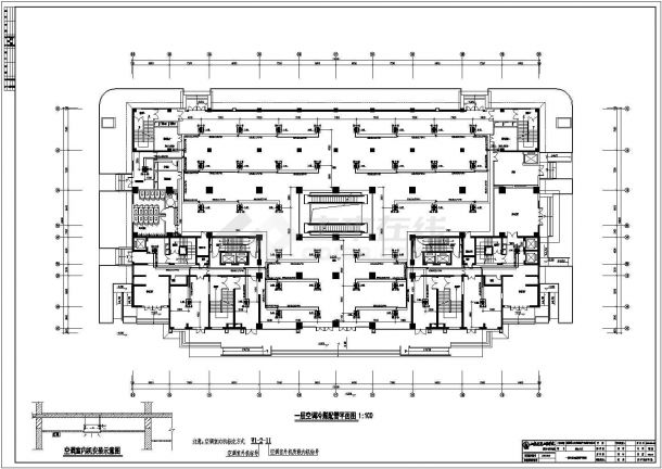 山东某市大厦空调暖通设计cad全套施工图纸（ 含设计说明）-图二
