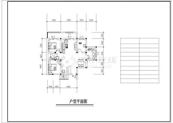 北京朝阳区某3层酒店式公寓住宅楼平面设计CAD图纸（含10张户型图）-图一