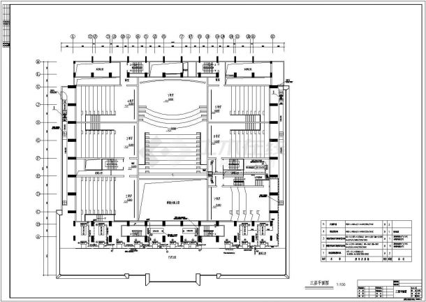 天津体育馆大型电影城空调设计cad全套施工图纸（含设计说明）-图二