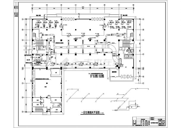 某地上十二层框架结构世纪大厦中央空调（毕业）设计cad全套施工图（含设计说明）-图一