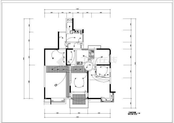 经典住宅建筑装修设计cad施工图-图一