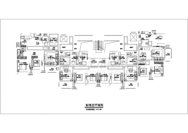 哈尔滨市馨丽花园小区18层框架结构住宅楼全套平立面设计CAD图纸-图二