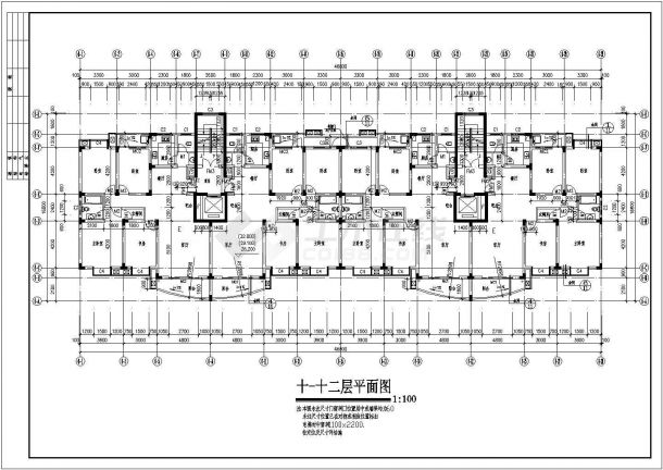 设计装修昆山市某高层住宅6栋施工图带效果图-图二