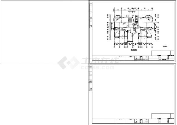 某高层住宅楼电气设计cad施工图（附弱电系统图）-图二