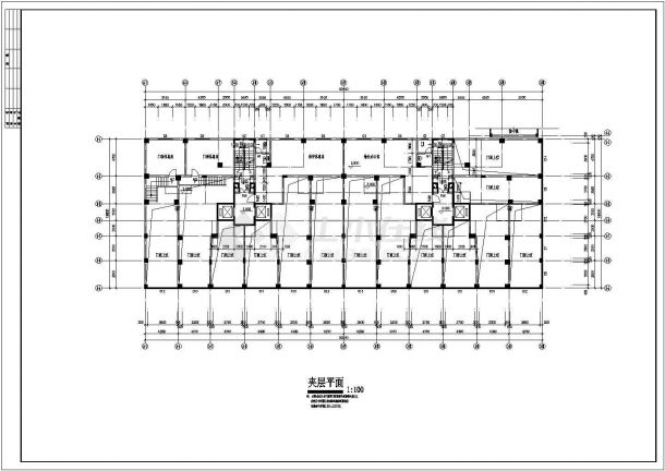 汝州市市区某高层住宅施工设计图带效果图-图二