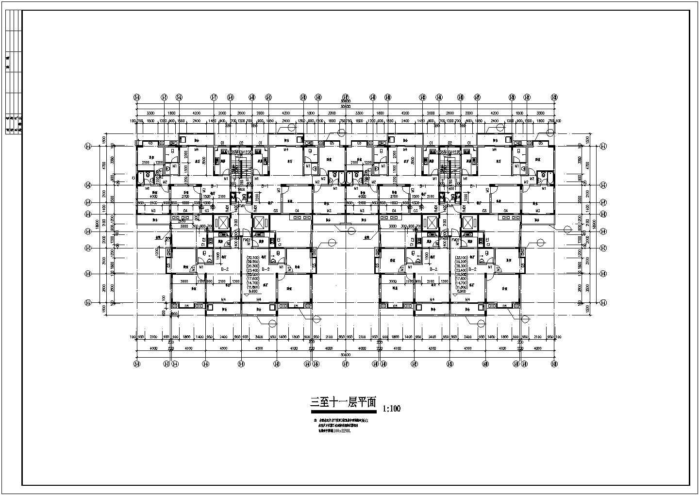 汝州市市区某高层住宅施工设计图带效果图