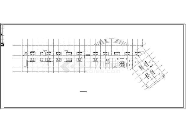 某高档综合楼全套建筑施工cad图附效果图-图一