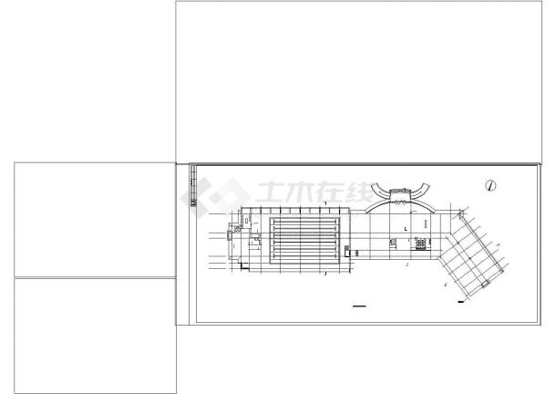 某高档综合楼全套建筑施工cad图附效果图-图二