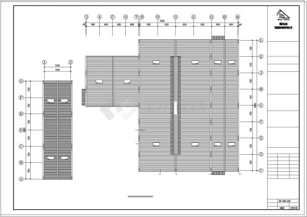 厂房设计_某公司投资钢结构厂房CAD施工图纸-图一