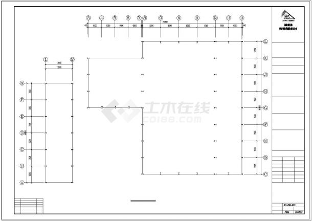 厂房设计_某公司投资钢结构厂房CAD施工图纸-图二
