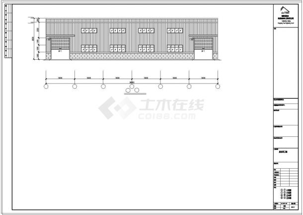 泉港某公司钢结构工程CAD施工图-图一