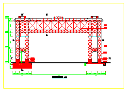 东莞南城步行街门楼全套设计CAD施工方案图_图1
