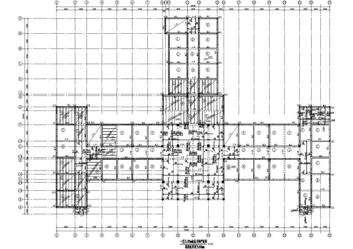 中医院框架结构门诊楼cad设计施工图_图1