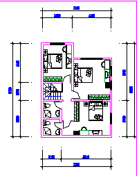 一套小户型室内cad装饰施工方案图纸_图1