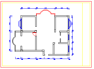 一套小型二层别墅室内cad装修方案施工图-图二