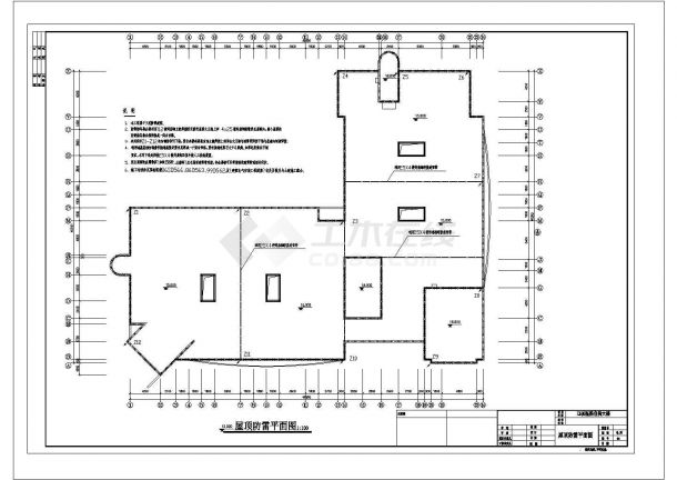 某地区四层砖混结构医院住院楼电气工程设计CAD图（含电气说明及材料表）-图一