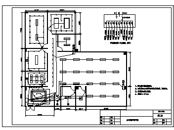 某办公室装修电气施工cad图(含照明插座网线平面图)-图一