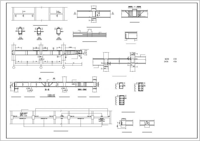 某建筑大楼底框结构设计施工CAD图_图1