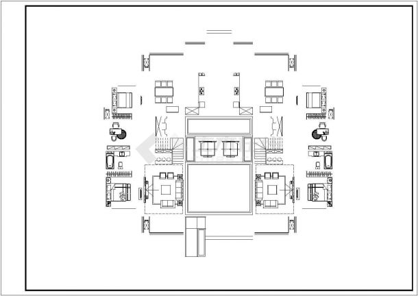 杭州市曦晨花园小区住宅楼的标准层平面设计CAD图纸（6张）-图一