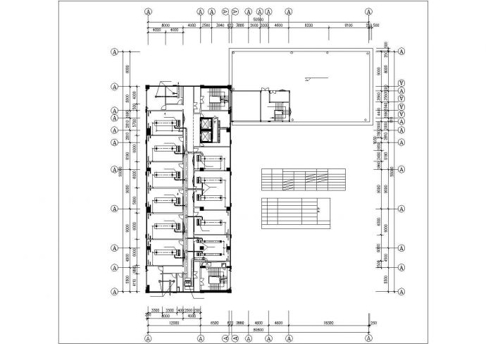 德州市某市政单位行政办公大楼VRV变频空调施工设计CAD图纸_图1