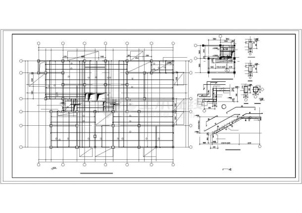 全套19层住宅结构施工工程设计cad图纸-图二