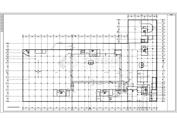 广东综合性商场空调通风排烟系统设计cad施工图（系统图多）-图一
