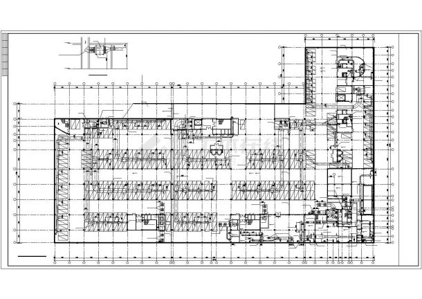 广东综合性商场空调通风排烟系统设计cad施工图（系统图多）-图二