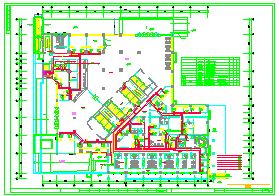 医院病房大楼空调管线施工cad设计图纸-图二