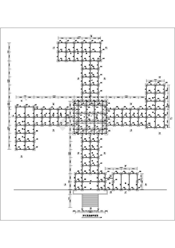 信阳市某大型佛家寺庙内部罗汉堂全套建筑设计CAD图纸-图一