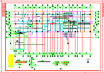 异型柱高层建筑施工cad工程图纸（转换层）_图1