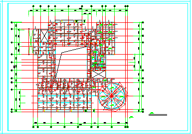 幼儿园建筑框架结构施工设计cad图纸-图一