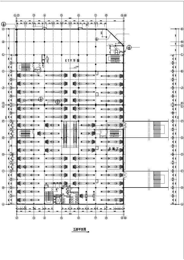 [湖北]五层商场建筑空调通风系统设计cad图，共十四张-图二
