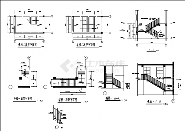 广东三套幼儿园教学楼建筑设计施工cad图纸（含说明）-图一