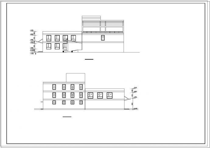 办公楼设计_某地区小型办公楼建筑cad施工方案图纸_图1
