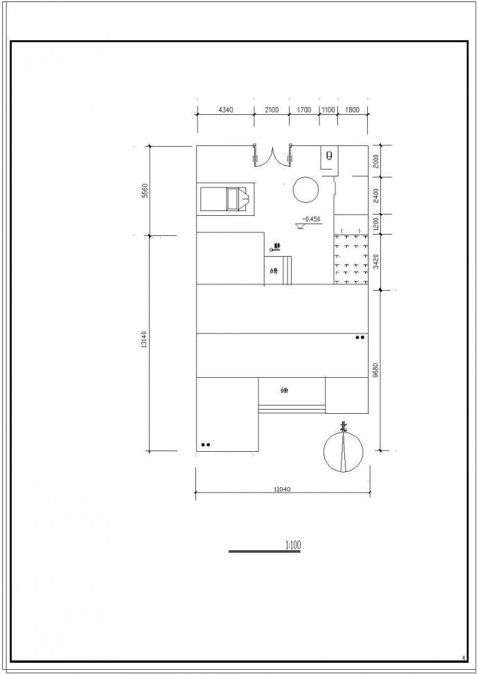 一套简单实用独栋新农村住宅小楼建筑cad设计图纸_图1