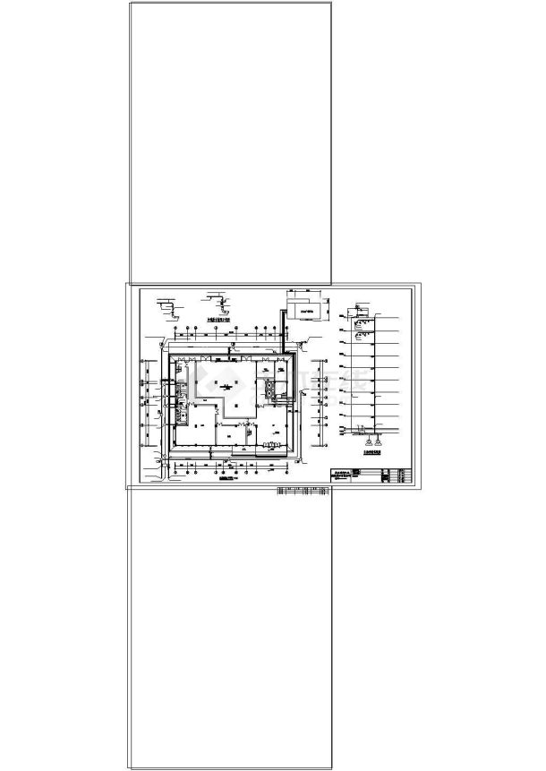 一套完整大楼给排水结构cad施工图-图一