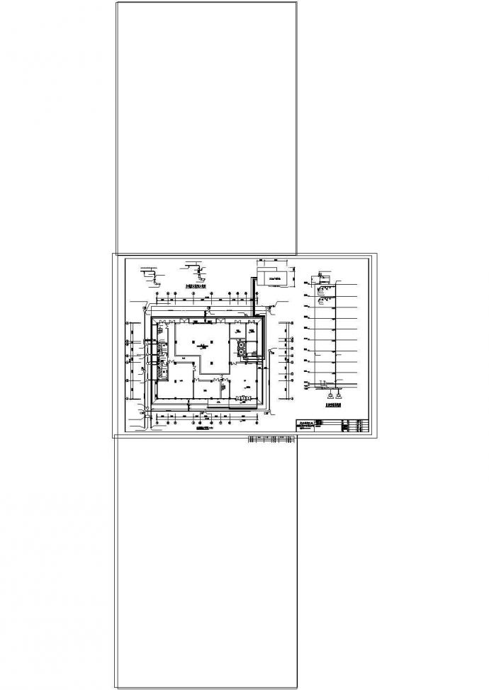 一套完整大楼给排水结构cad施工图_图1