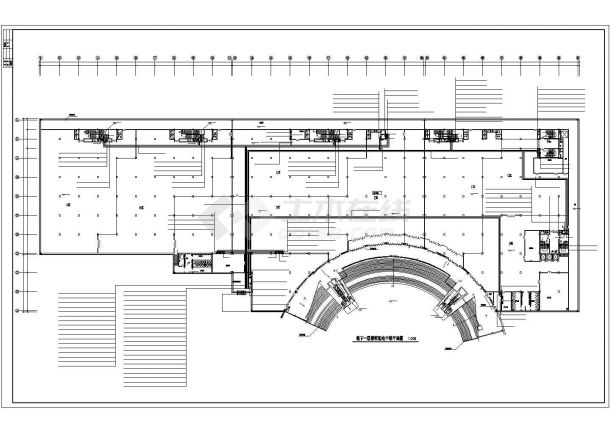 地下二层会展中心地下商场全套电气施工cad图，共九张-图一