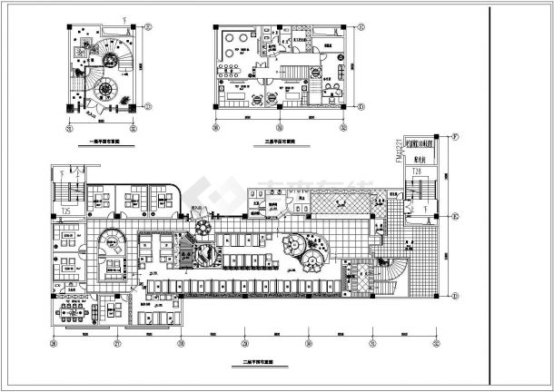 重庆西锦石材城设计CAD施工图纸-图一