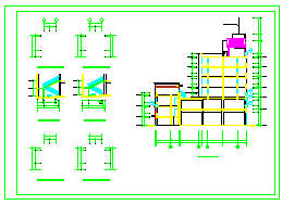 砖混型底框抗震墙建筑结构cad施工图纸_图1