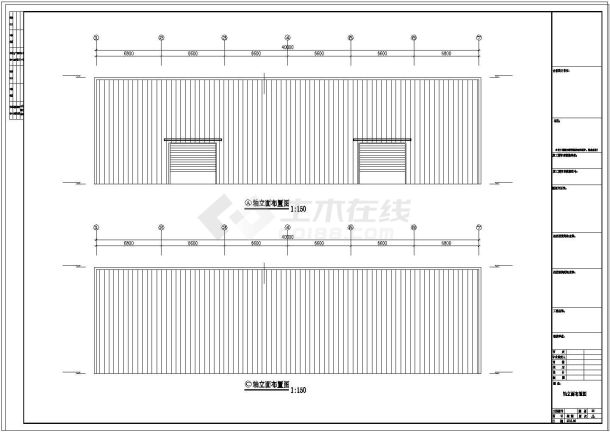15米×40米钢结构住宅工程CAD施工图-图一